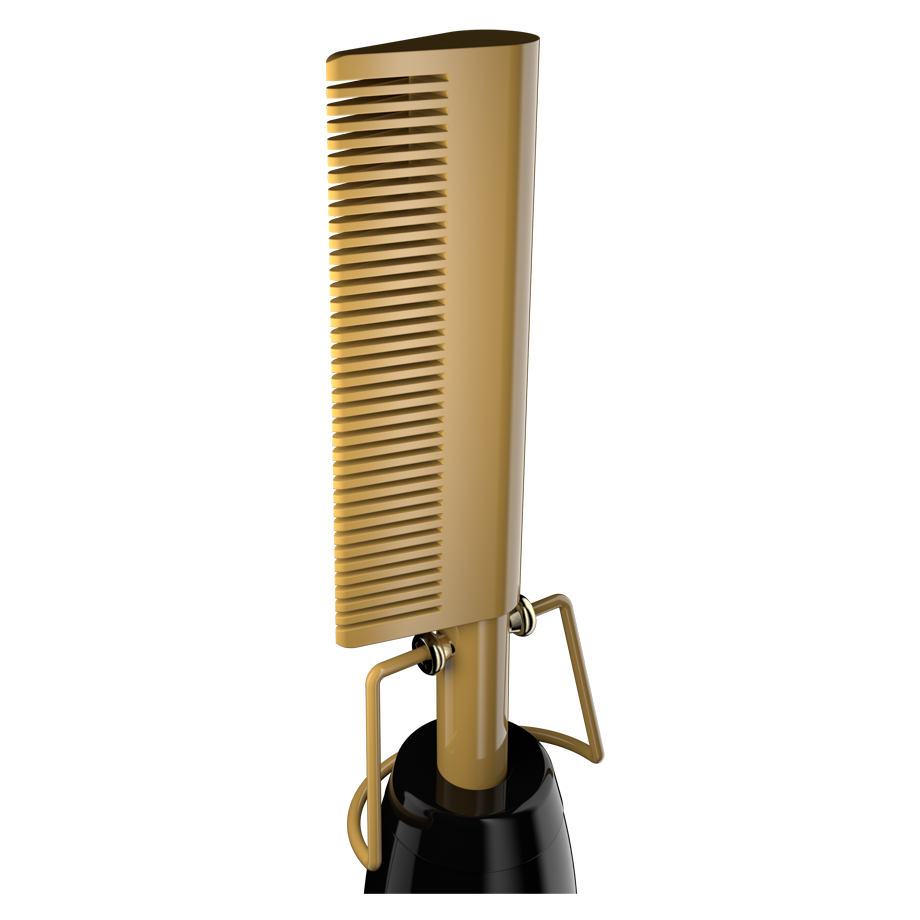 Andis #38335 At-Home High Heat Gold Ceramic Press Comb 450F 20 Heat Settings