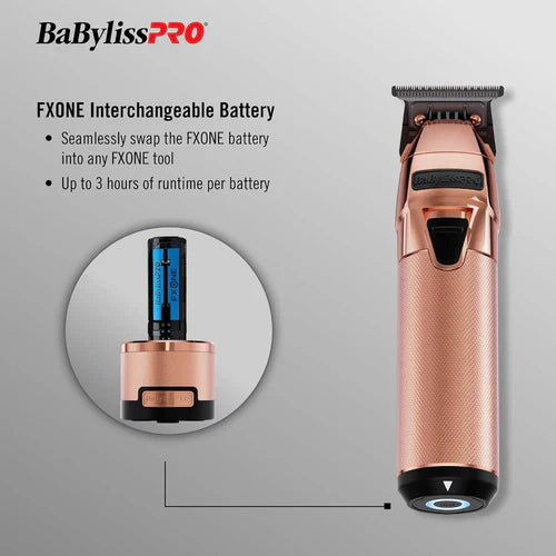 BaBylissPRO FX799RG RoseFX FXOne All-Metal Interchangeable-Battery Trimmer