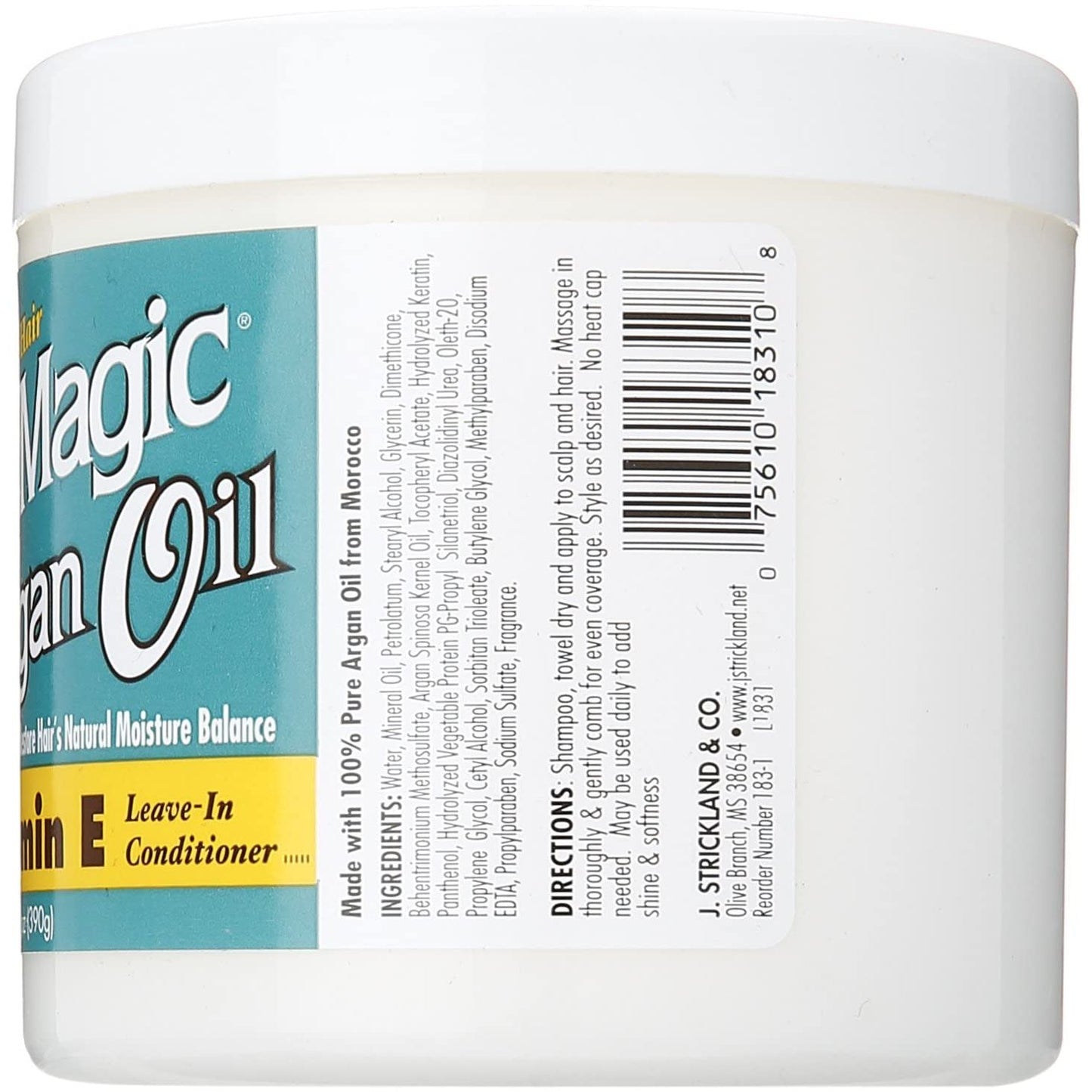 Blue Magic Argan Oil Vitamin E Nourishes Dry Hair Leave In Conditioner 13.75oz