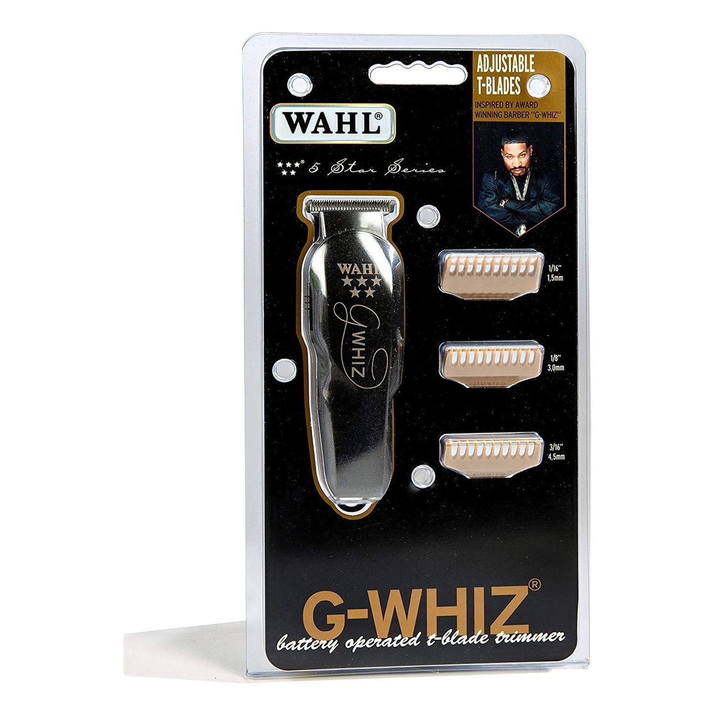 Wahl Professional 8986 5-Star G-Whiz High Precision Cordless Hair Trimmer