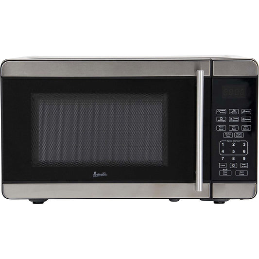 Avanti MT7V3S Microwave Oven 700W 6 Pre Cook Settings Speed Defrost Glass Turntable Metallic