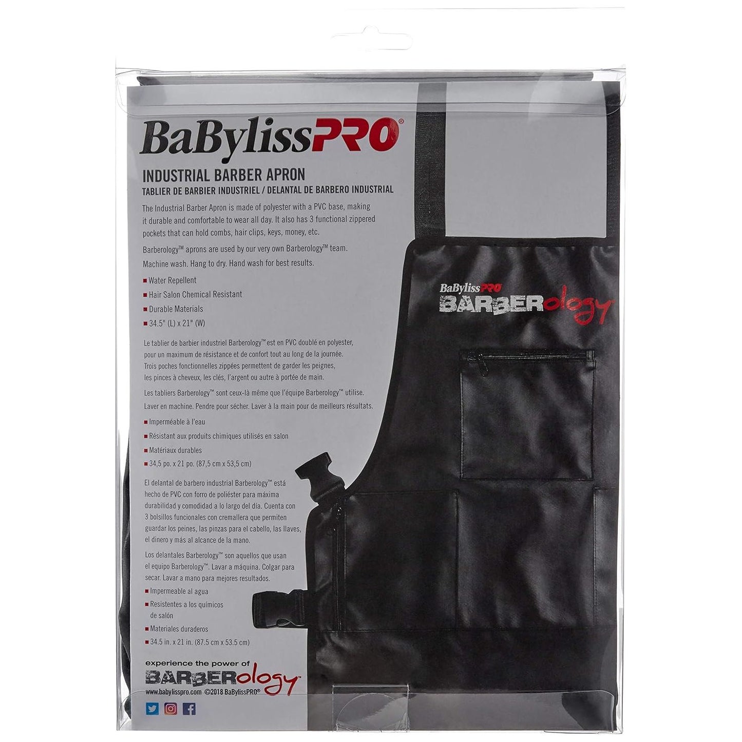 Babyliss Pro Barberology™ Industrial Barber Apron #BBAPRON