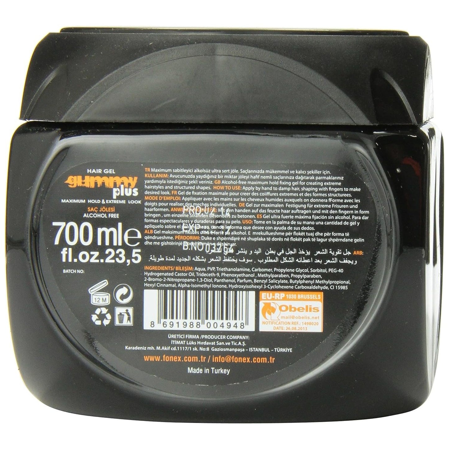 Gummy Professional HairGel Plus Maximum Hold Extreme Look 16.9fl oz