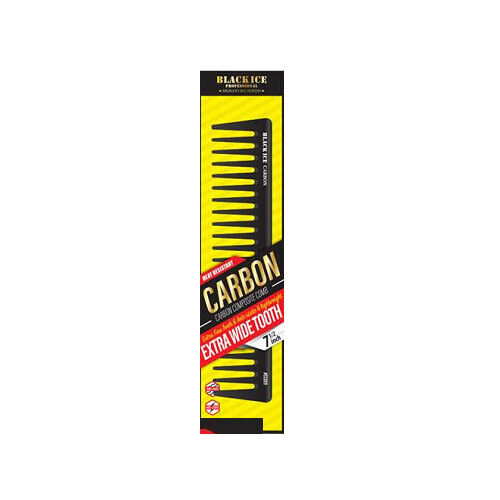 Black Ice Carbon Comb Heat Resistant, Anti-Freeze, Anti-Static, Lightweight