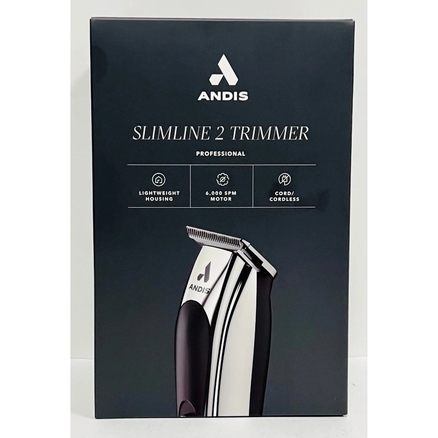 Andis #24800 Slimline 2 Trimmer Lightweight Housing 6000 SPM Motor Cord/Cordless