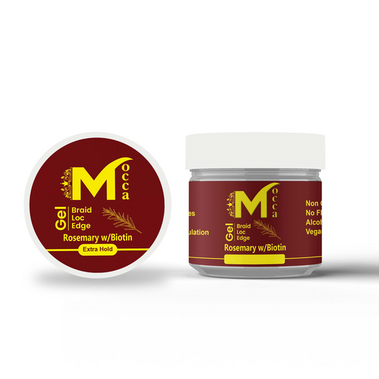 Mocca Braid Loc Edge Gel Infused w/ Biotin Extra Hold Vegan Friendly 4/12oz