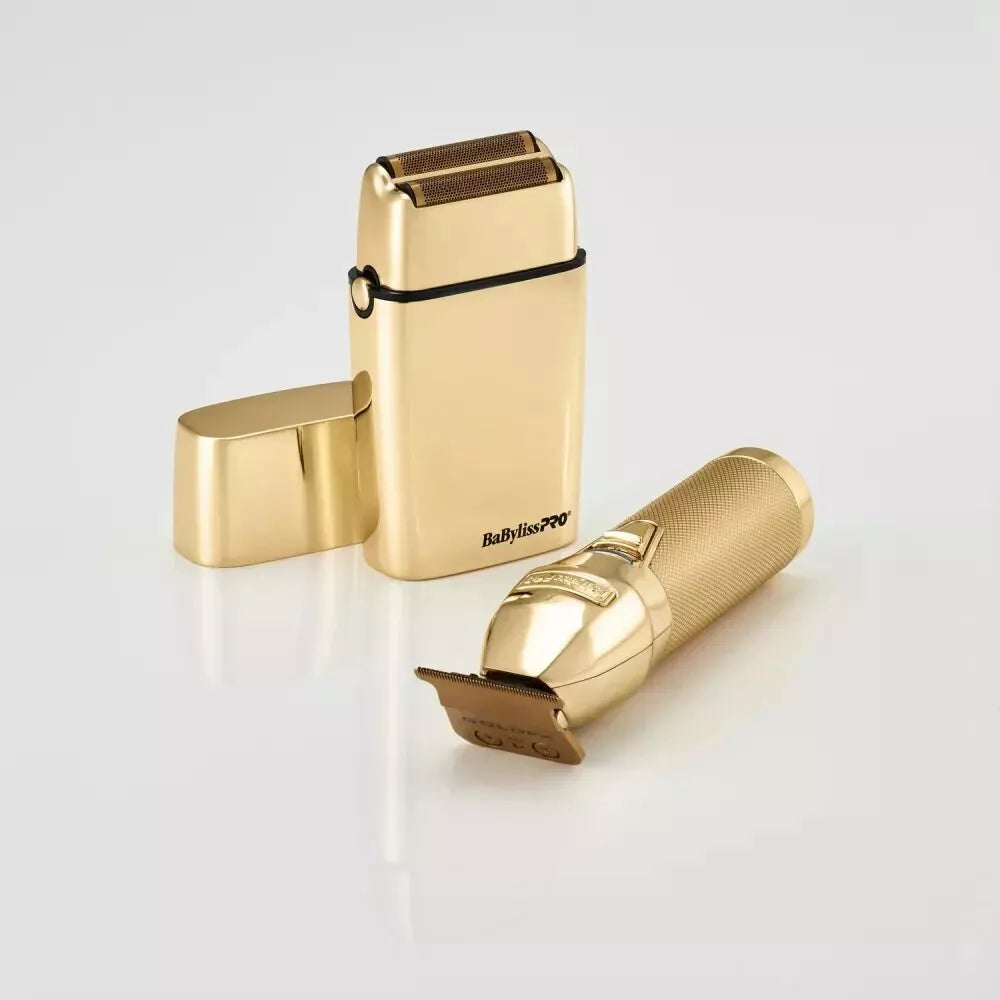 BaBylissPRO FXDUOFS2TG LimitedFX Trimmer & Double-Foil Shaver Gold Collection