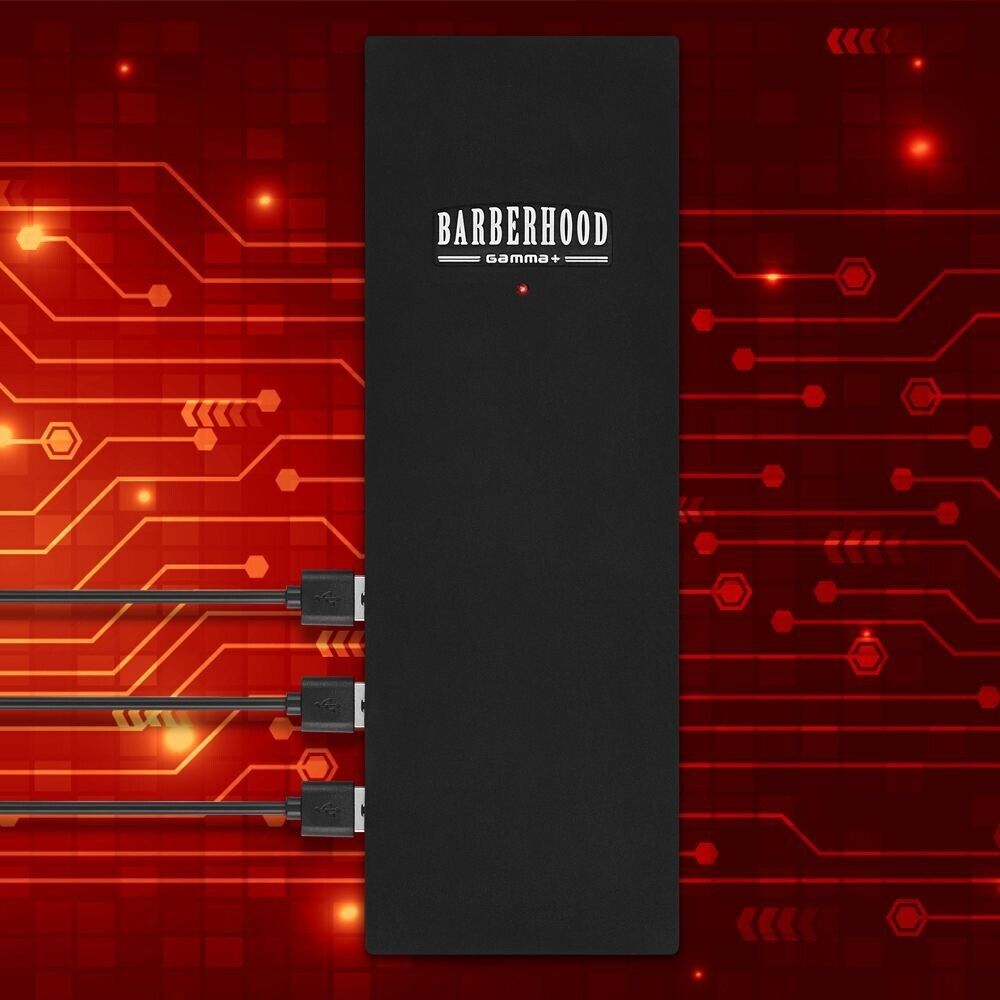 Gamma+ GP304B Barberhood Cable Block USB Hub Station with 3 Charging Ports