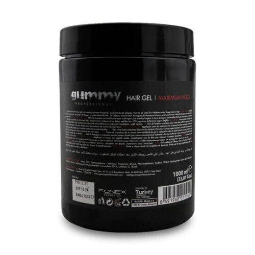 Gummy Hair Gel Maximum Hold & Extreme Look 1000ml 33.8 fl oz