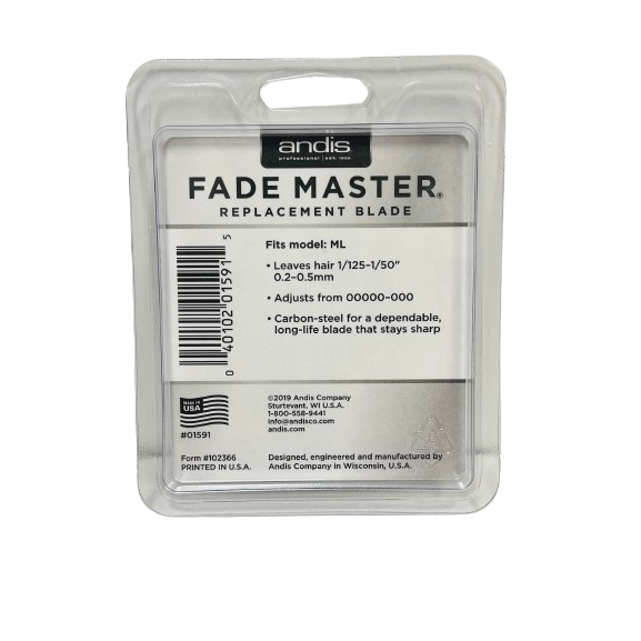Andis #01591 Fade Master® Replacement Blade Adjusts from 00000-000 For Model ML
