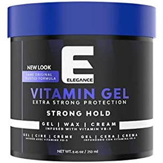 Elegance Triple Action Styling Gel Super Strong Hold 33.8oz Earth, Vitamin VB5