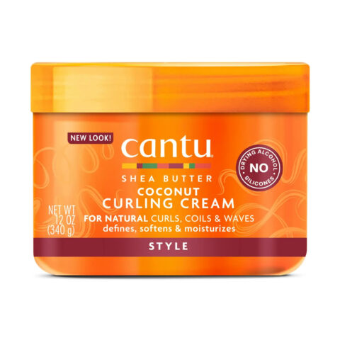 Cantu Shea Butter Coconut Curling Cream Defines, Softens, Moisturizes 12oz