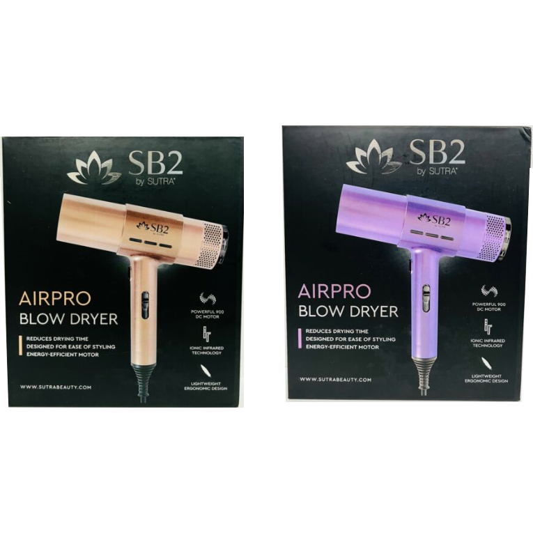 Sutra SB2 AirPro Hair Blow Dryer 2 Speed 3 Heat Setting Purple or Rose Gold
