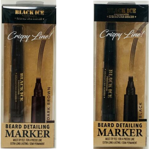 Black Ice Barber Beard Detailing Marker Dark Brown or Black