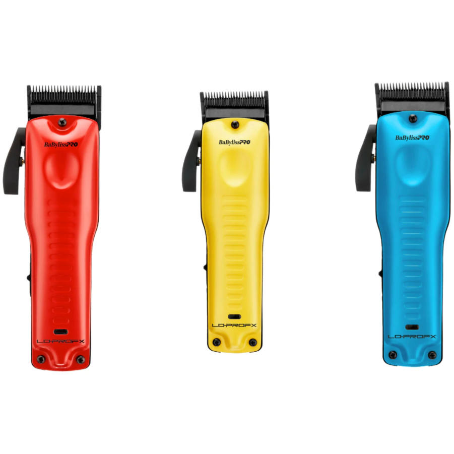 BaBylissPRO LO-PRO FX825 Limited Edition Clipper Red, Blue, Yellow
