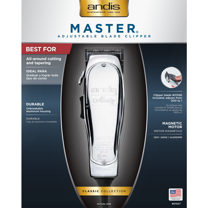 Andis 01557 Master Adjustable Blade Clipper