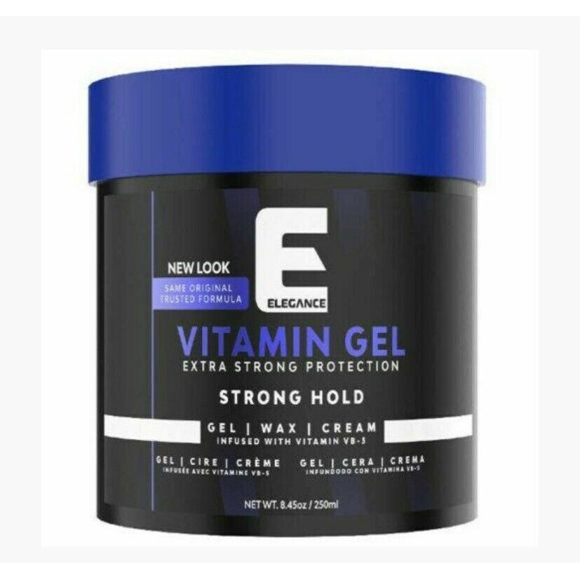 Elegance Triple Action Super Strong Hold Gel 8.45oz Venus, Moon, Earth, Vitamin