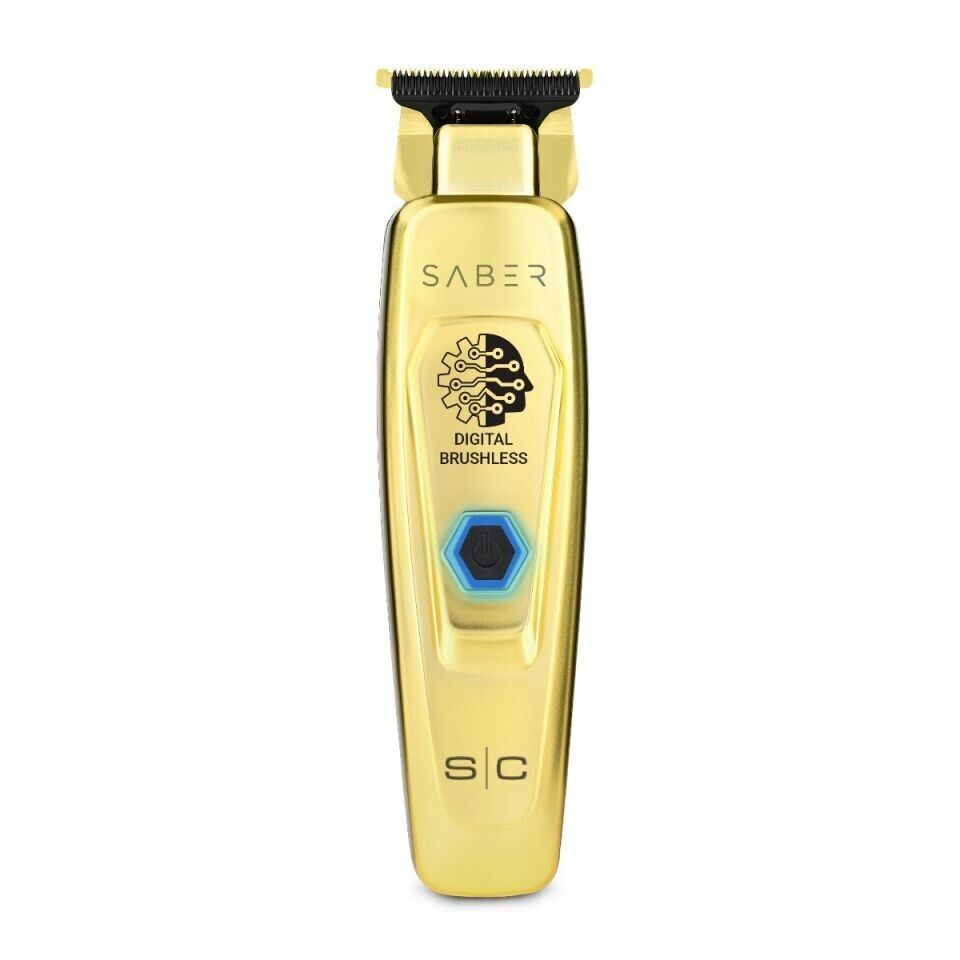 StyleCraft SC405G PRO Saber Metal Cordless Trimmer w/ Brushless Motor Gold