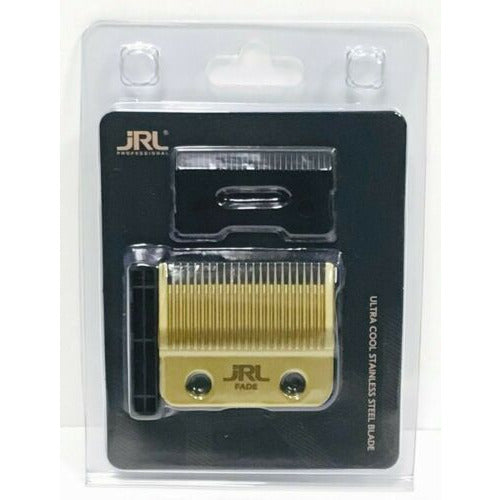 JRL #BF04G Ultra Cool Stainless Steel Fade Precision Clipper Blade Gold