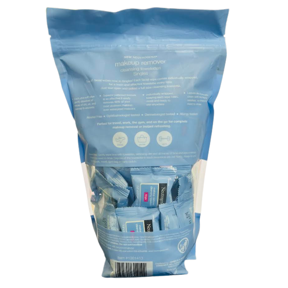 Neutrogena Makeup Remover Cleansing Towelettes Singles On-The-Go 60ct