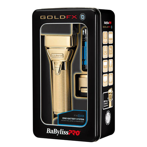 BaBylissPRO FX79FSG GoldFX All-Metal Interchangeable-Battery Shaver