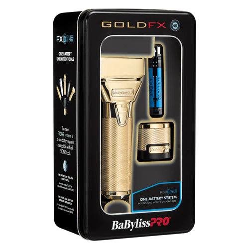 BaBylissPRO FX79FSG GoldFX All-Metal Interchangeable-Battery Shaver