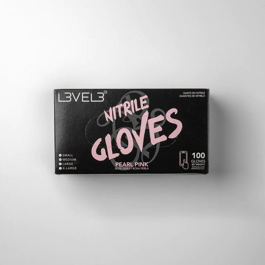 Level 3 Professional Nitrile Gloves S,M,L Available Pearl Pink Color