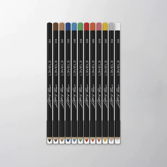 Level 3 Color Liner Pencils Assorted Colors 12pc Hair, Eyes, Brows, Lips