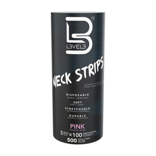 Level 3 Neck Strips 5 Rolls 100 Sheets Per Roll Pink Rose