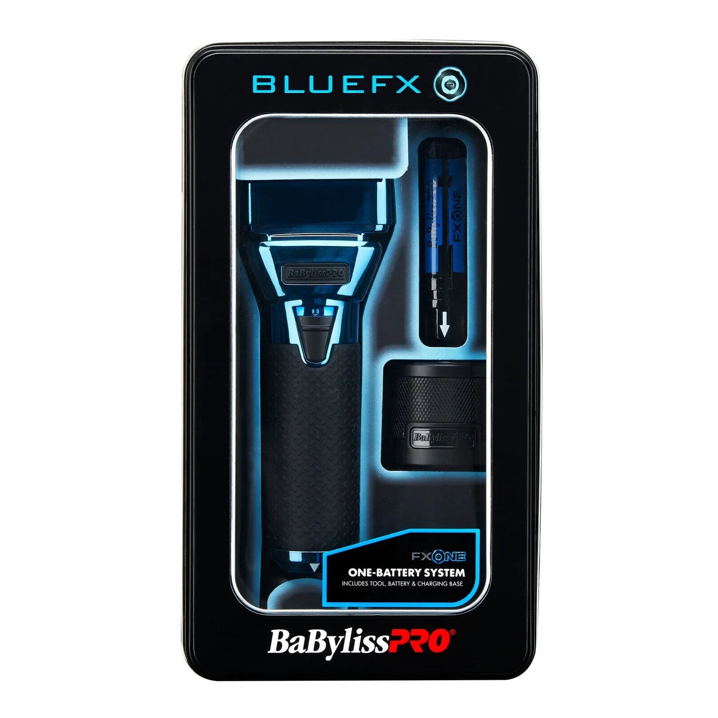 BaBylissPRO FX79FSBL BlueFX FXOne All-Metal Interchangeable-Battery Shaver