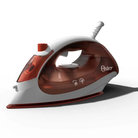 Oster Compact Non-Stick Soleplate Iron Gray, Green & Red