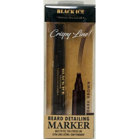 Black Ice Barber Beard Detailing Marker Dark Brown or Black