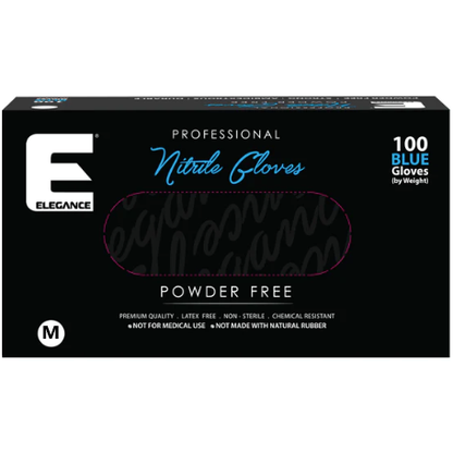 Elegance Nitrile Gloves Powder Free Latex-Free Non-Sterile Strong 100 Pack