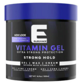 Elegance Triple Action Super Strong Hold Gel 16.9oz Venus, Moon, Earth, Vitamin