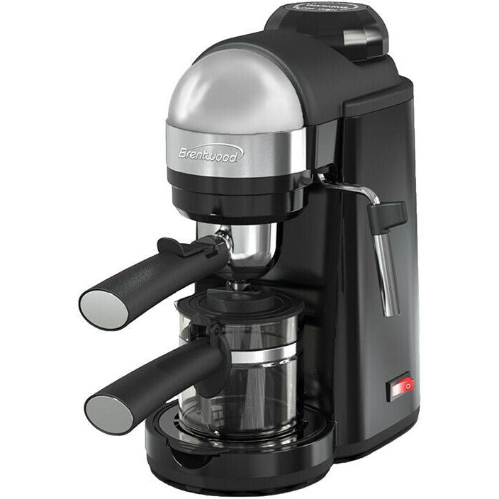 Brentwood GA-135BK Espresso and Cappuccino Maker 800 Watt 4 Serving 120V