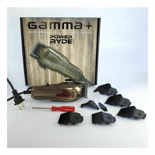 GAMMA HCGPCRCS Power Ryde Corded Hair Clipper With Magnetic Motor