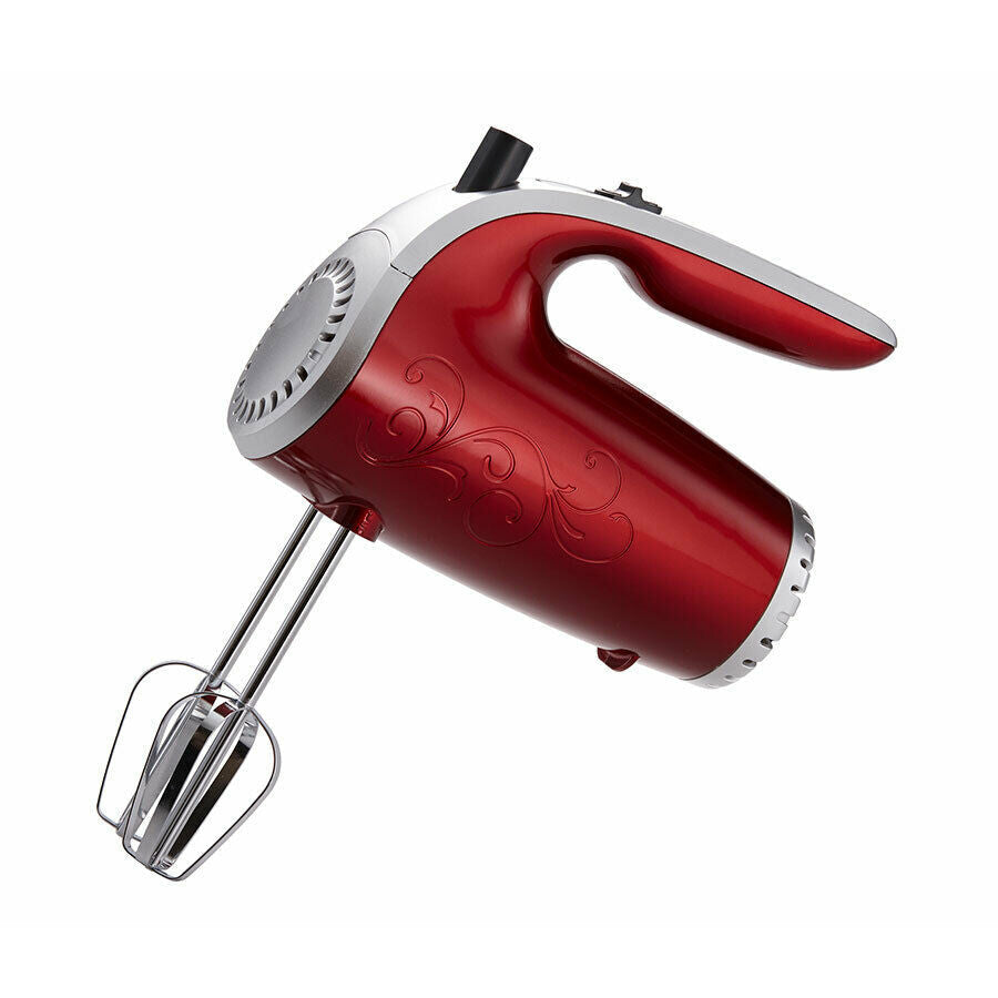 Brentwood HM-48 Lightweight 5-Speed Electric Hand Mixer Red