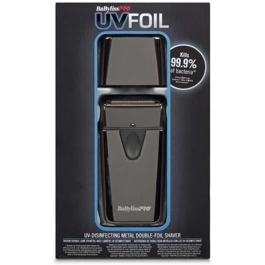 BaBylissPRO FXLFS1 UVFoil UV-Disinfecting Metal Single-Foil Shaver 10,000RPM