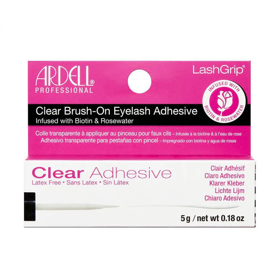 Ardell Professional Lashgrip Clear Brush On Eyelash Adhesive Biotin & Rosewater