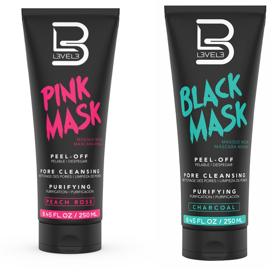 Level 3 Black & Pink Mask Peel-Off Pore Cleaning Purifying 8.45 fl oz