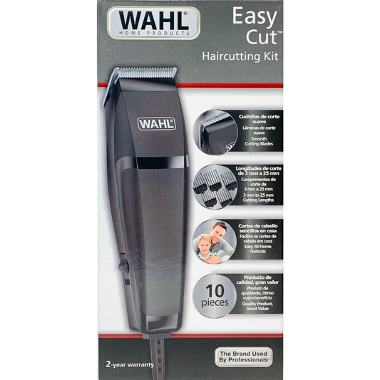 Wahl #9314-3208 Easy Cut 10 Piece HairCutting Kit Trimmer Clipper