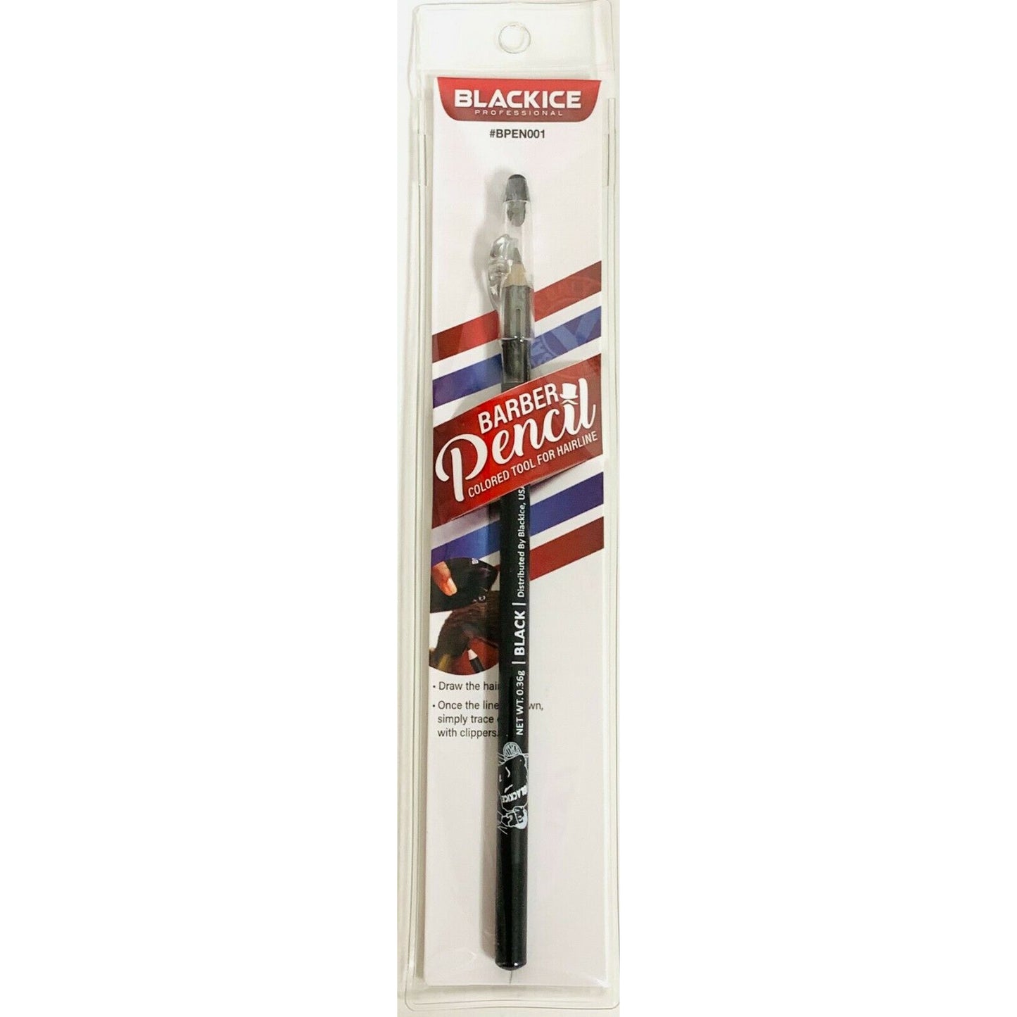 Black Ice Barber Pencil Edge Black Colored Tool For Hairline