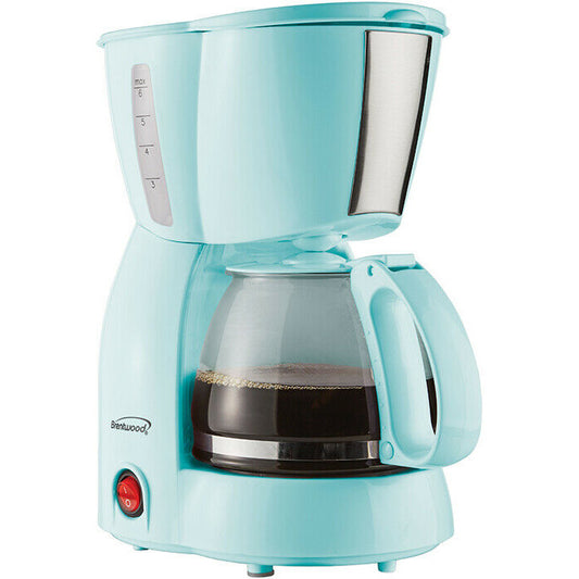 Brentwood TS-213 4 Cup Coffee Maker 650 Watt Blue