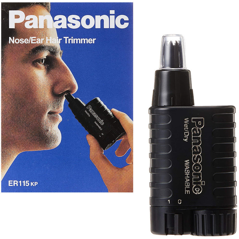 Panasonic ER115 Nose & Ear Hair Wet/Dry Trimmer Clipper Battery-Operated