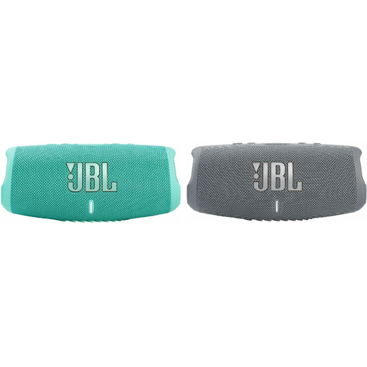JBL Charge 5 Portable PartyBoost Waterproof Bluetooth Speaker Teal or Gray