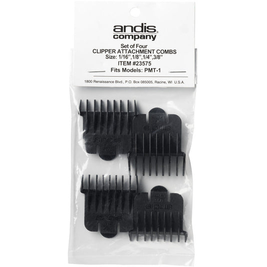 ANDIS #23575 Set of 4 Clipper Attachment Combs Set FITS T-Outliner Superliner
