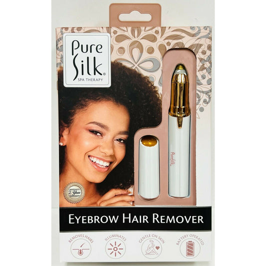 Pure Silk Eyebrow Hair Remover Battery Operated Built-in Light