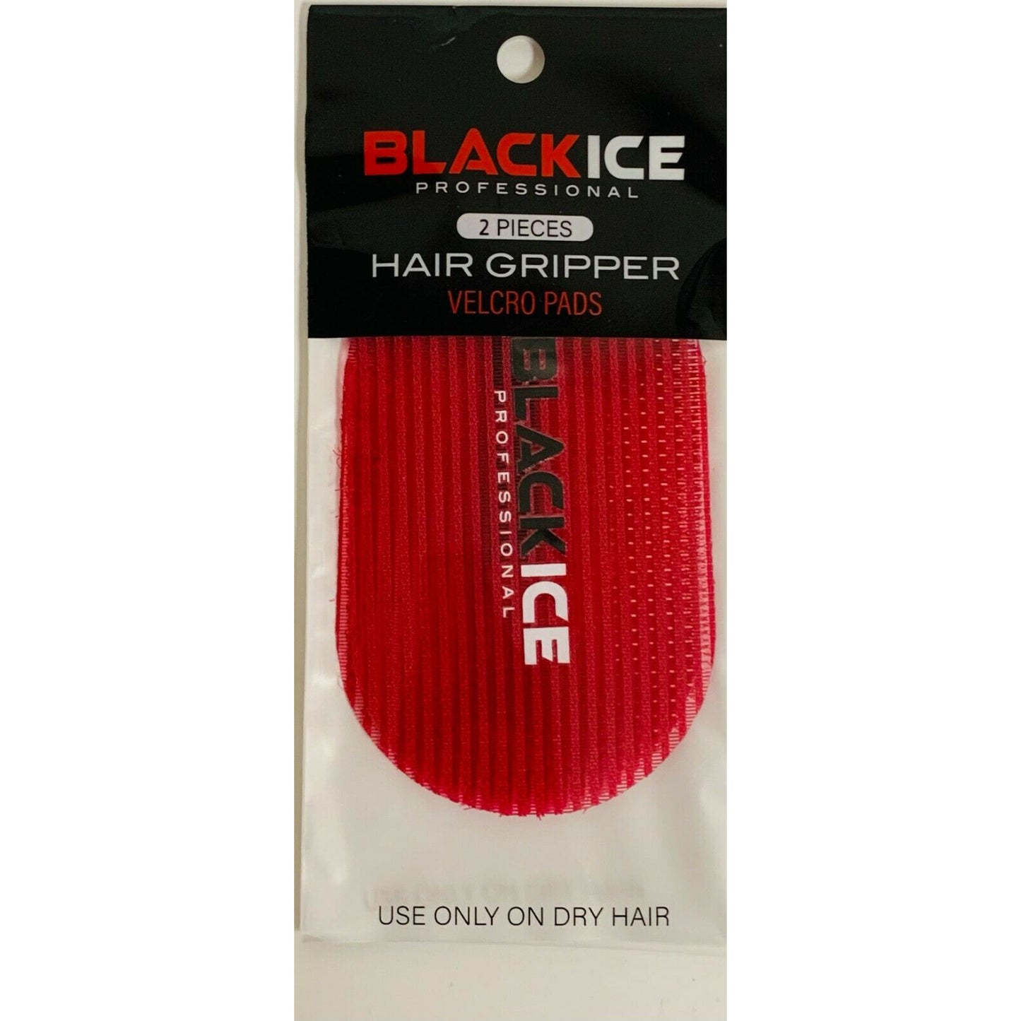 Black Ice Barber Hair Grippers 2 Grips Pieces Pads Black, Blue & Red