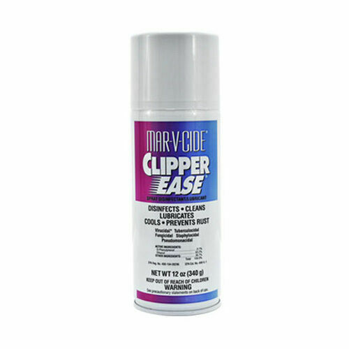 Mar-V-Cide Barber Shop Clipper Ease Spray Disinfectant Lubricant 12oz