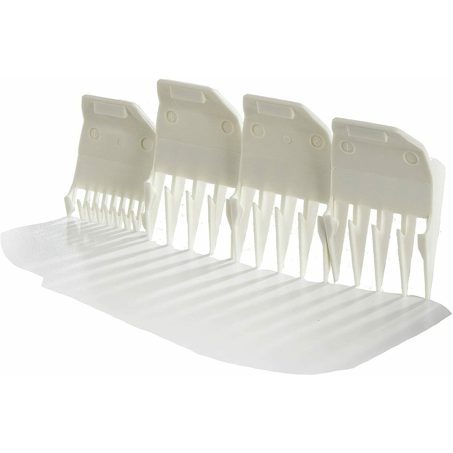 Wahl 3166-100 Peanut Guides Comb Attachments White 4 Piece Set Peanut